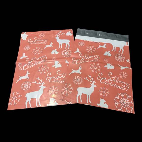 Unknown Other - (10) 10 x 13 ‘Merry Christmas’ Deer Self-Sealing Poly Mailers Shipping Envelopes